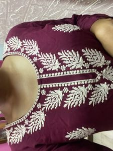 Maroon Tunic Top