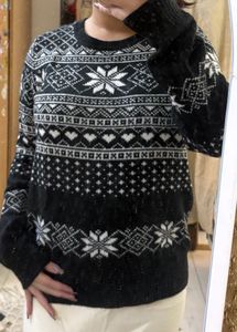 Patterned Knit Sweater