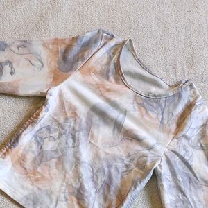 Side Tie Long Sleeve Top