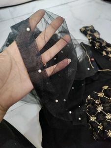 Elegant Black Ethnic Gown