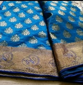 beautiful silk saree with blouse