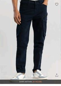 Snitch Navy Blue Cargo Trouser New W32