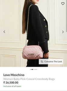 New Love Moschino Bag With Flaw