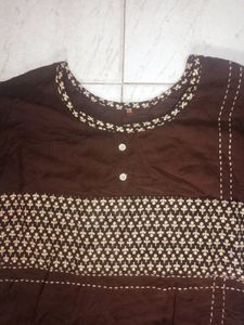 Rayon Kurti / And Cheetah Printed Long Frock.