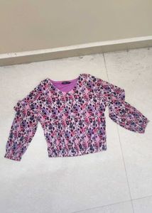 Sheer Leopard Print Blouse