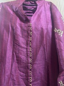 Wine A Line 3 Pc Dress