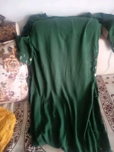 Sequence Work Green Kurti