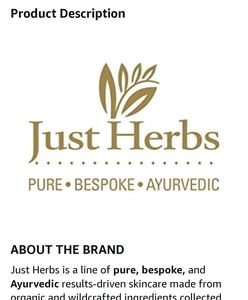 Just Herbs Best Skincare Combo - 6 Items