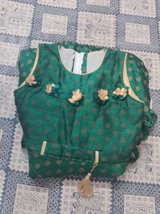 Green Girls Dress