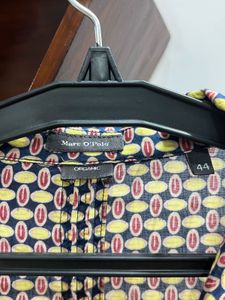 Patterned Button-Down Shirt