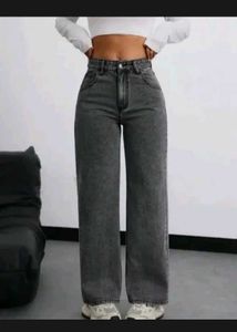 Acid Wash Black Jeans
