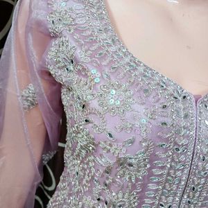 Elegant Lavender Kurta Set