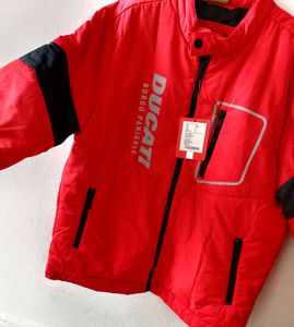 Men Branded Red Ducati Jacket
