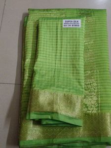 Silk Saree Set 2 - Green &amp; Prach