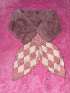 Self Design Wool Blend Women Pink Fancy Scarf
