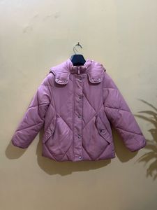 Pink Quilted Puffer Jacket