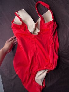 Red One Piece Swimsuit🥵❤️