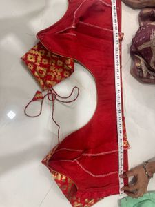 Golden Blouse green and red