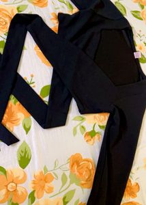stylish new Black crop top with tag....