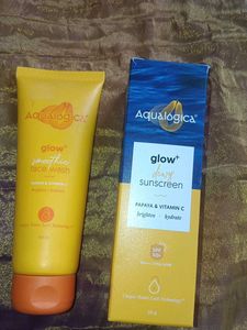 AQUALOGICA FACEWASH AND SUNSCREEN COMBO