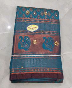 Brocade Jhalak With Stone Work