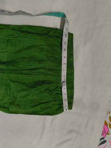 Green Banarasi Silk Fabric