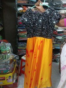 Pure Mukmal Soft Crepe Stylish Gown Anarkali