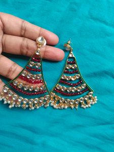 Statement Kundan Earrings