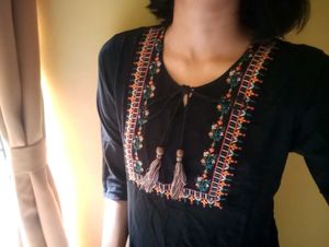 Black Kurti Top
