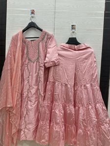 Pink Embroidered Kurta Set