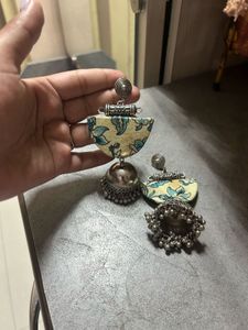Floral Jhumka Earrings