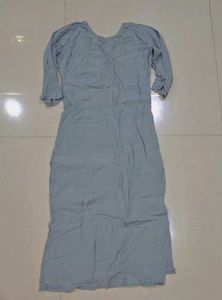 Elegant Grey Embroidered Kurta