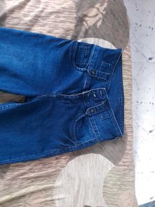 Women Blue Slim Fit High-Rise Clean Look