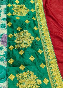 New Beautiful Saree, Embroidery Work Unstitched Bl