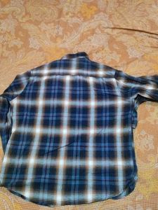 Men&#39;s Blue Plaid Flannel Shirt