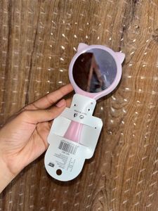 🐈Kawai Korean Cute Kitty Hair Brush + Mirror