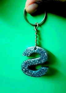 Resin Alphabet Keychain