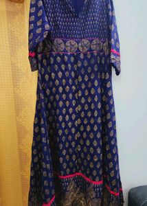 💙 Blue Anarkali  Gown