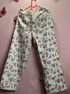 Floral Print Jeans..!