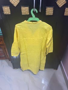 Unused Max Yellow Short Kurti