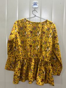 Yellow Floral Top