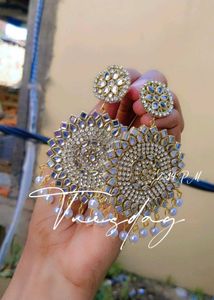 Statement Kundan Earrings