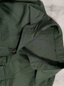 Urbanic Olive Green Shirt Dress