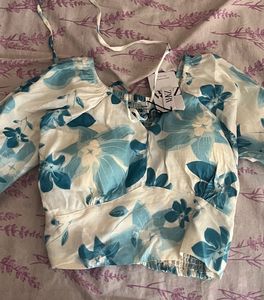Zara Floral Print Crop Top