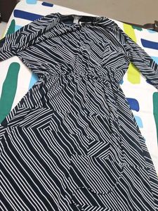 H&amp;M Striped Black &amp; White Dress