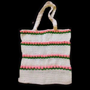 🌷 Tulip Crochet Tote Bag