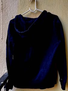 Navy Blue Zip-Up Hoodie for women