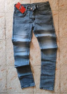 Men's Grey Denim Jeans