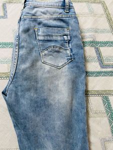 Light Wash Slim Fit Denim Jeans