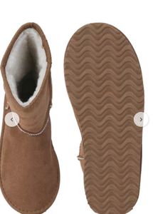 Brown Cozy Mid Calf Winter Boots